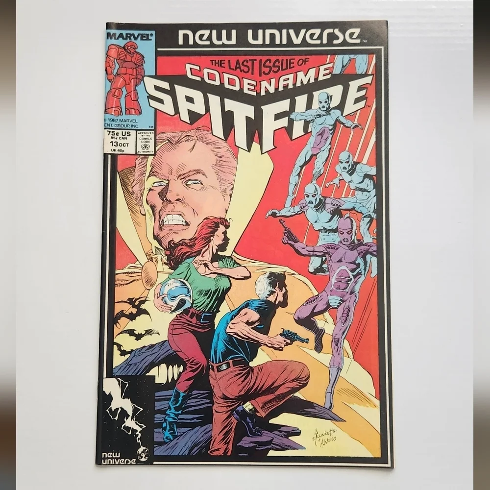 Vintage 1987 Marvel Comics Codename: Spitfire #13 The Last Issue New Universe - Picture 1 of 9